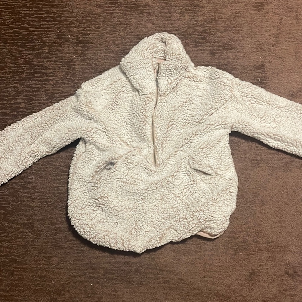 light pink sherpa